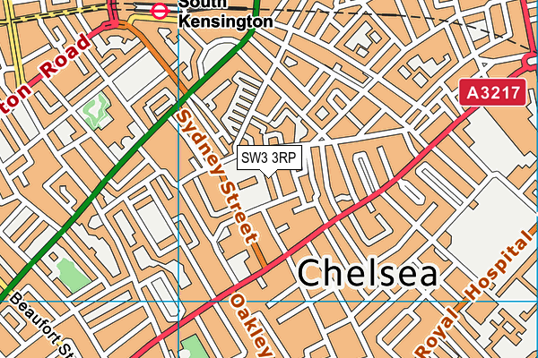 SW3 3RP map - OS VectorMap District (Ordnance Survey)