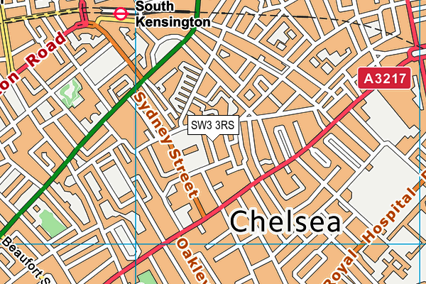 SW3 3RS map - OS VectorMap District (Ordnance Survey)