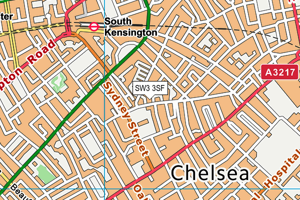 SW3 3SF map - OS VectorMap District (Ordnance Survey)