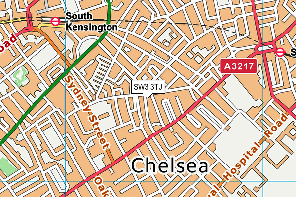 SW3 3TJ map - OS VectorMap District (Ordnance Survey)