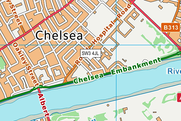 Map of CHELSEA YACHT AND BOAT COMPANY LIMITED at district scale
