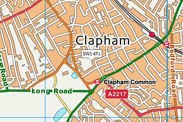 SW3 4PJ map - OS VectorMap District (Ordnance Survey)