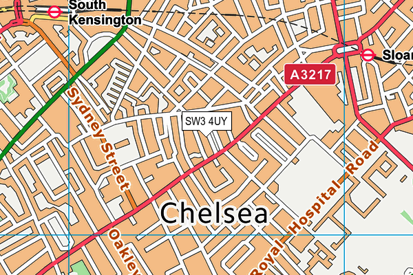 SW3 4UY map - OS VectorMap District (Ordnance Survey)