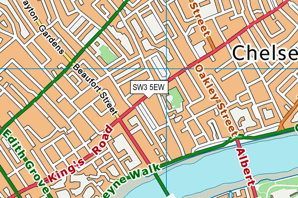 SW3 5EW map - OS VectorMap District (Ordnance Survey)