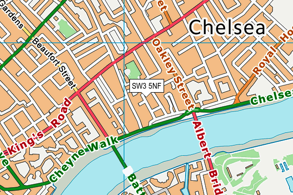 SW3 5NF map - OS VectorMap District (Ordnance Survey)