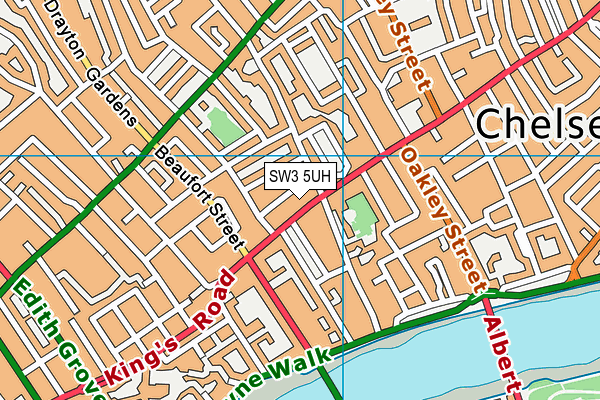 SW3 5UH map - OS VectorMap District (Ordnance Survey)