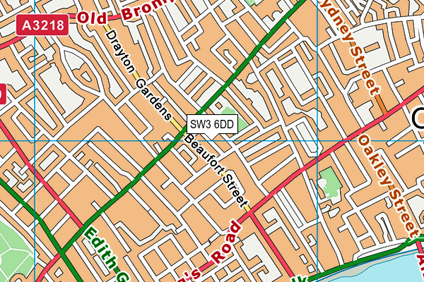 SW3 6DD map - OS VectorMap District (Ordnance Survey)