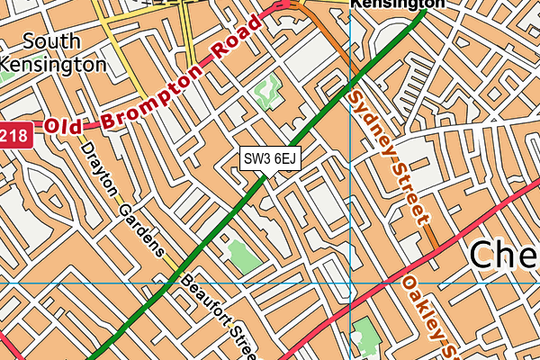 SW3 6EJ map - OS VectorMap District (Ordnance Survey)