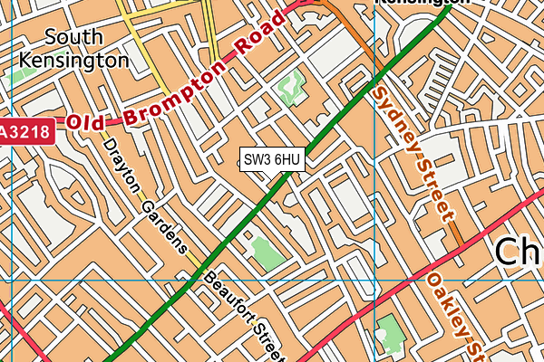SW3 6HU map - OS VectorMap District (Ordnance Survey)
