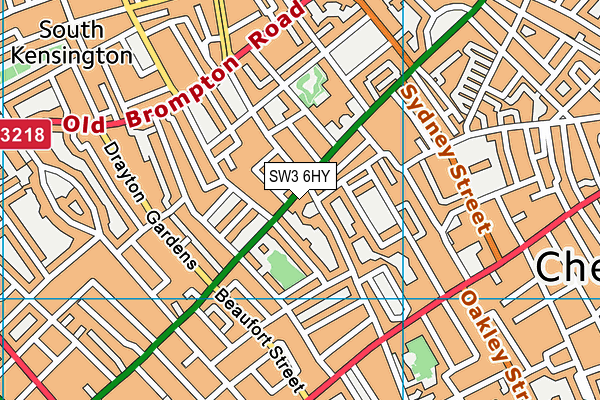 SW3 6HY map - OS VectorMap District (Ordnance Survey)