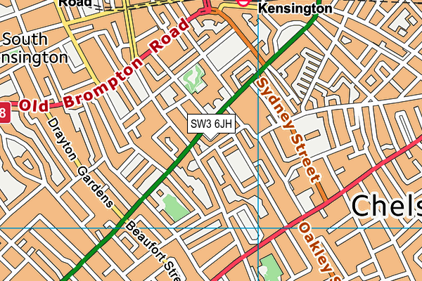 SW3 6JH map - OS VectorMap District (Ordnance Survey)