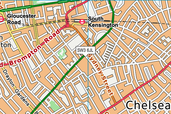 SW3 6JL map - OS VectorMap District (Ordnance Survey)