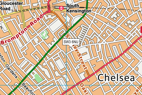 SW3 6NU map - OS VectorMap District (Ordnance Survey)