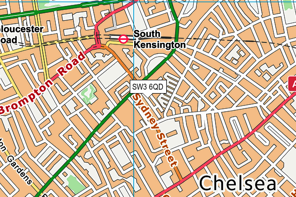 SW3 6QD map - OS VectorMap District (Ordnance Survey)