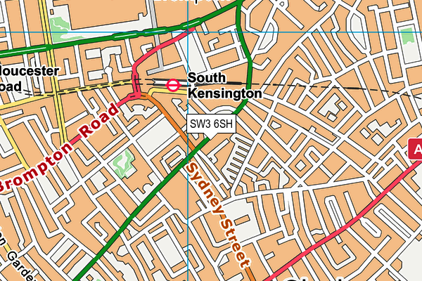 SW3 6SH map - OS VectorMap District (Ordnance Survey)