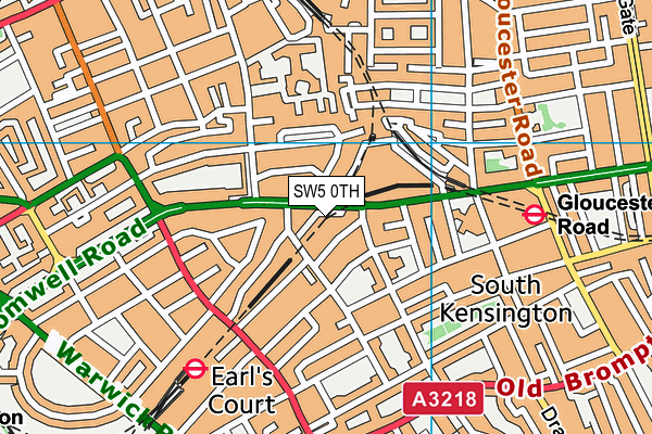 The Gym Way (Kensington) map (SW5 0TH) - OS VectorMap District (Ordnance Survey)