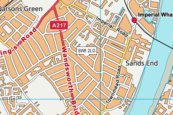 Langford Primary School map (SW6 2LG) - OS VectorMap District (Ordnance Survey)