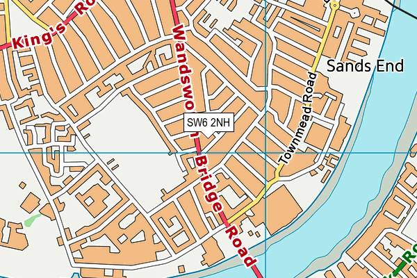 SW6 2NH map - OS VectorMap District (Ordnance Survey)