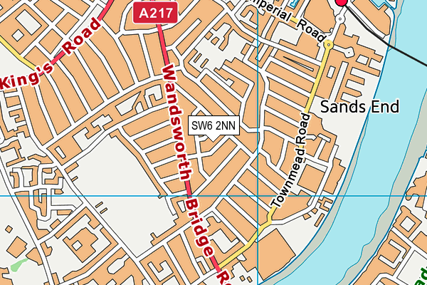 SW6 2NN map - OS VectorMap District (Ordnance Survey)