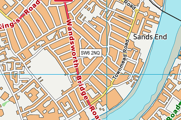 SW6 2NQ map - OS VectorMap District (Ordnance Survey)