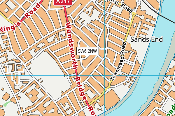 SW6 2NW map - OS VectorMap District (Ordnance Survey)