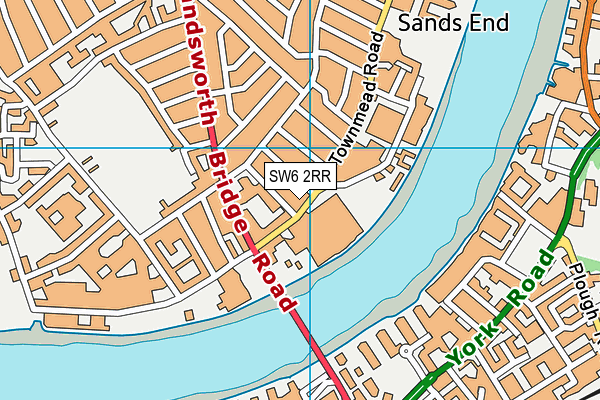 SW6 2RR map - OS VectorMap District (Ordnance Survey)