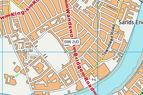 SW6 2UD map - OS VectorMap District (Ordnance Survey)