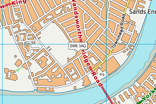 SW6 3AQ map - OS VectorMap District (Ordnance Survey)