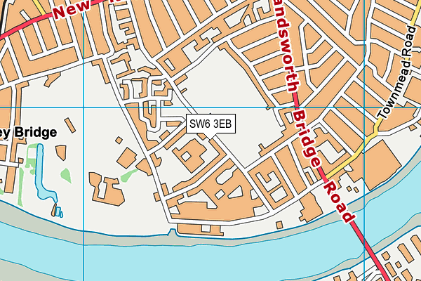 SW6 3EB map - OS VectorMap District (Ordnance Survey)
