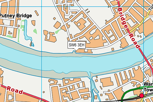 SW6 3EH map - OS VectorMap District (Ordnance Survey)