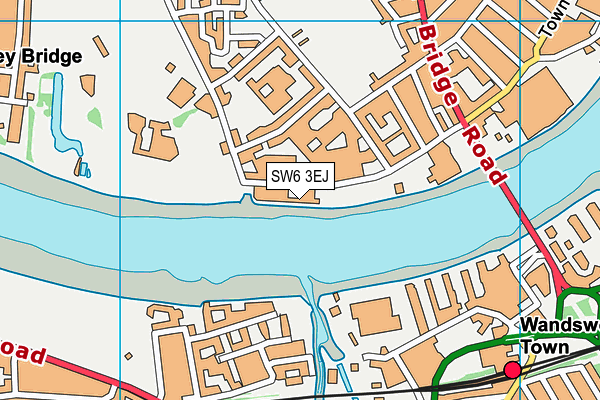 SW6 3EJ map - OS VectorMap District (Ordnance Survey)