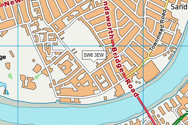 SW6 3EW map - OS VectorMap District (Ordnance Survey)