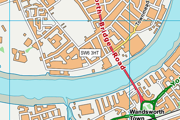 SW6 3HT map - OS VectorMap District (Ordnance Survey)