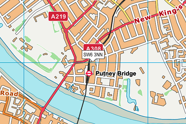 SW6 3NN map - OS VectorMap District (Ordnance Survey)