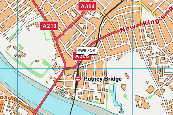 SW6 3NS map - OS VectorMap District (Ordnance Survey)