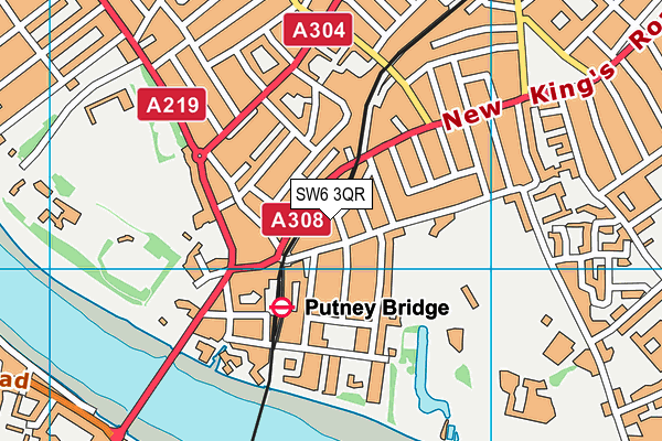 SW6 3QR map - OS VectorMap District (Ordnance Survey)