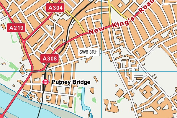 Hurlingham Park map (SW6 3RH) - OS VectorMap District (Ordnance Survey)