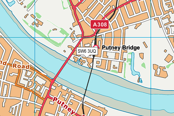 SW6 3UQ map - OS VectorMap District (Ordnance Survey)