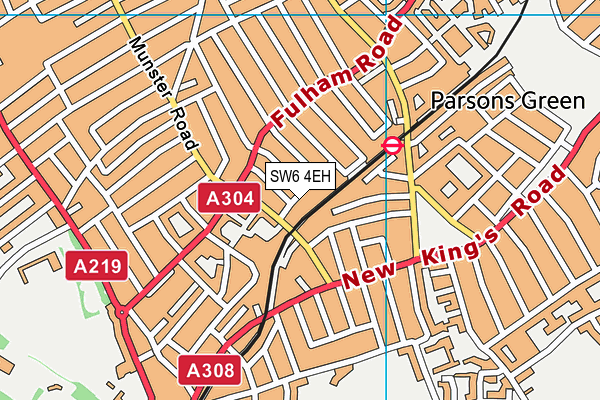 SW6 4EH map - OS VectorMap District (Ordnance Survey)