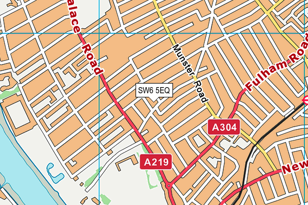 SW6 5EQ map - OS VectorMap District (Ordnance Survey)