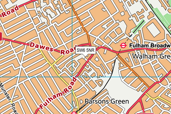 SW6 5NR map - OS VectorMap District (Ordnance Survey)