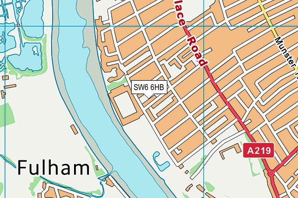 Bridge Academy map (SW6 6HB) - OS VectorMap District (Ordnance Survey)