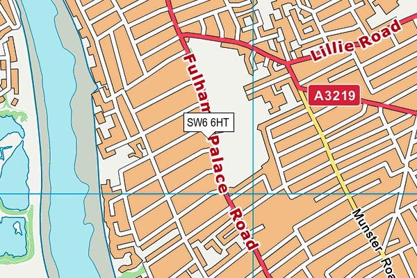 SW6 6HT map - OS VectorMap District (Ordnance Survey)