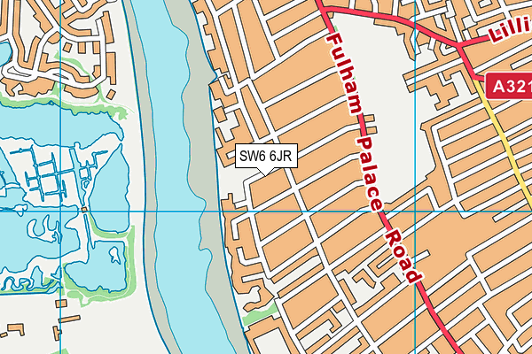 SW6 6JR map - OS VectorMap District (Ordnance Survey)