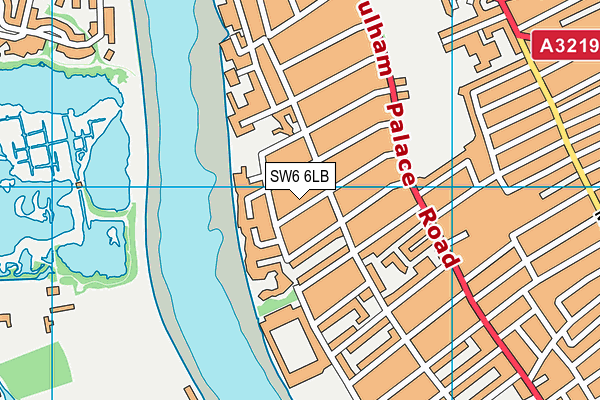 SW6 6LB map - OS VectorMap District (Ordnance Survey)