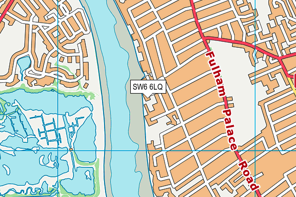 SW6 6LQ map - OS VectorMap District (Ordnance Survey)