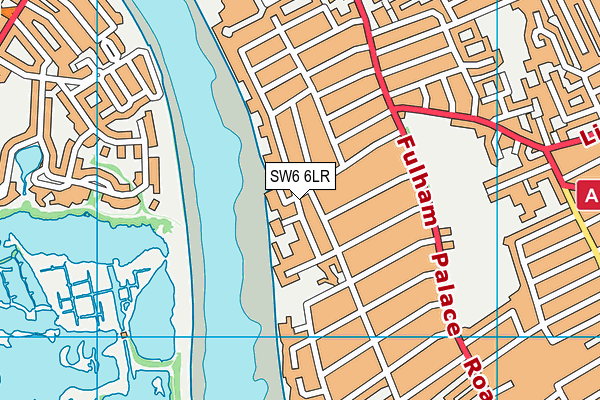 SW6 6LR map - OS VectorMap District (Ordnance Survey)