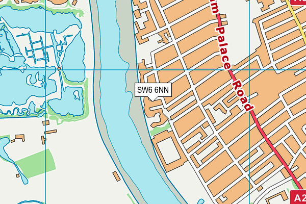 SW6 6NN map - OS VectorMap District (Ordnance Survey)