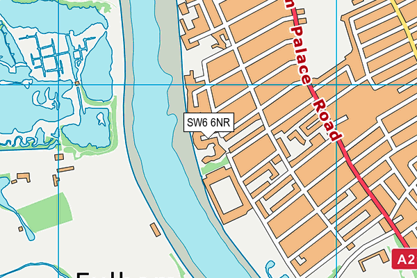SW6 6NR map - OS VectorMap District (Ordnance Survey)