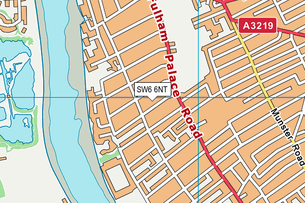 SW6 6NT map - OS VectorMap District (Ordnance Survey)